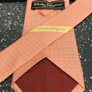 Orange Versace Collection Tie